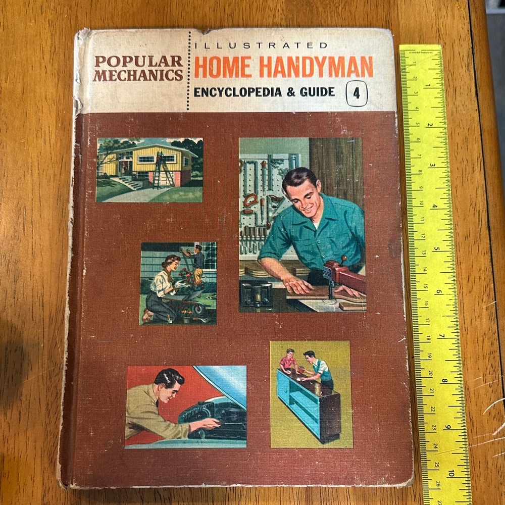 Illustrated Home Handyman Encyclopedia & Guide - Brown Cover